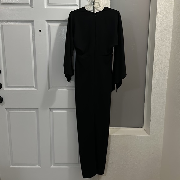 NWT MARC ELLIS Italian maker Long keyhole black dress in SZ S - Picture 4 of 6